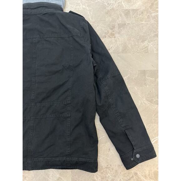 Levi's Mens Hooded Jacket Black Size Small Lm2jc364 Removable Lining Heavyweight - Picture 10 of 10